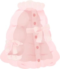 ピンクリボンダウンフレアコートの画像