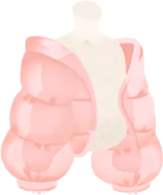 軽く羽織れるショートダウンの画像