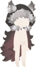 フード付きウルフアウターの画像