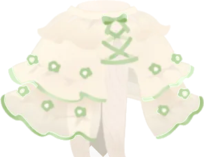 花柄シースルーオーバースカートの画像