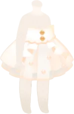 シンプルロリィタオーバースカートの画像