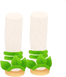葉っぱとツタのサンダルの画像