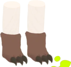 爪付きもふもふブーツの画像