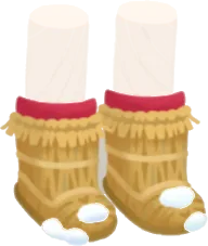 田舎のわら靴の画像