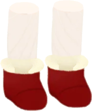 クリスマスレッドブーツの画像