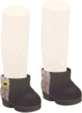 ツイードコンビショートブーツの画像