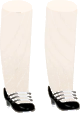黒のつやつやハイヒールの画像