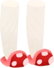 水玉のスリッパの画像
