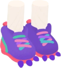 トキシックパープルシューズの画像