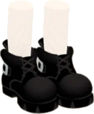 月下のオオカミ男のブーツの画像