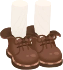 大きめブラウンシューズの画像