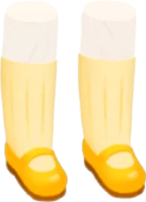 ハチミツ色のパンプスの画像