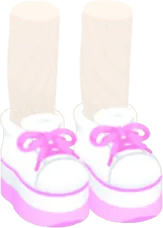 厚底スニーカー・ピンクの画像