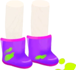 なにかがついた長くつの画像