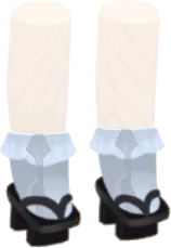 ひらひら足袋の下駄・灰の画像