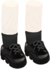 MODEブラックシューズの画像