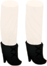 奇妙な黒ブーツの画像