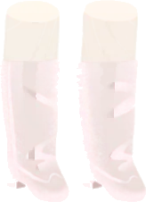 ホワイトロングブーツの画像