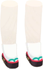 鮮やかな下駄の画像