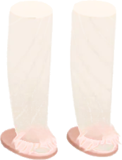 ファー付きルームシューズの画像