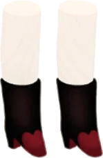 ハートブラックブーツの画像