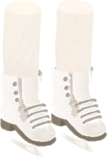 ホワイトスケートシューズの画像