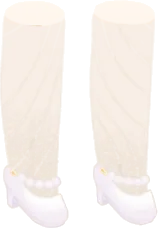 ホワイトパールパンプスの画像
