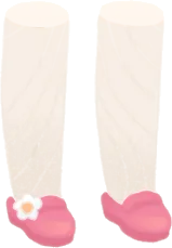 苺色のローファーの画像