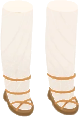 レースアップフラットサンダルの画像