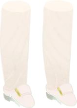 ホワイトモンクストラップシューズの画像