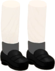 グレーソックスのローファーの画像
