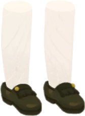 グリーンフリンジローファーの画像