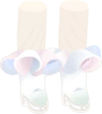 シロキクラゲのフリルブーツの画像