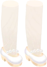パールストラップパンプスの画像