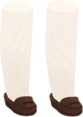 まるっとしたローファーの画像