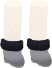 あたたかグレーブーツの画像