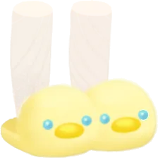 アヒルのふわふわスリッパの画像