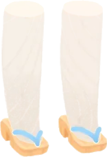 レトロなヒノキ下駄の画像