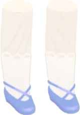 お姫様のクロスシューズの画像