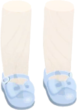 おでかけ用のエナメル靴の画像