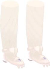骨でできた靴の画像