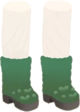 水苔のようなブーツの画像