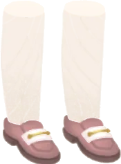 お祝いのブラウンシューズの画像