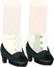 クラシカルボタンブーツの画像