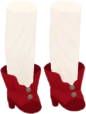 ご令嬢のフリルブーツの画像