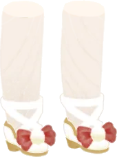 ホワイトクリスマスパンプスの画像