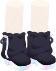 レッグウォーマー付きブーツの画像