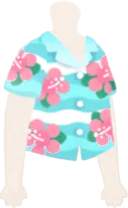 ブルーアロハシャツの画像