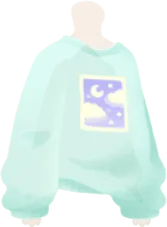 ミントカラースウェットの画像