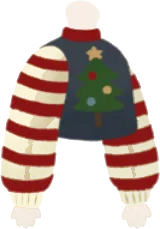 クリスマスツリーセーターの画像